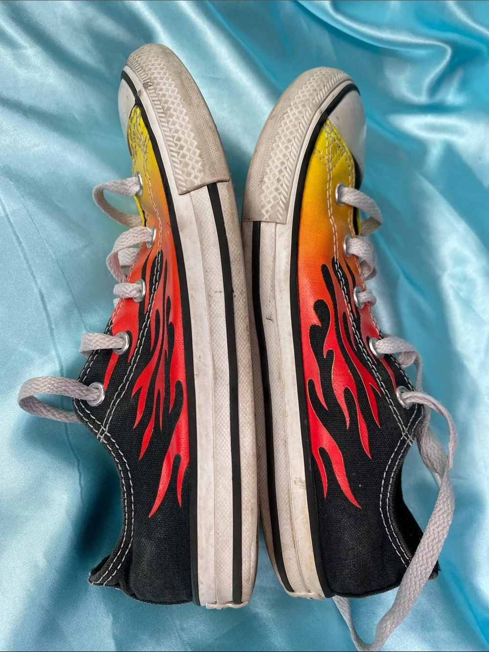 Converse Kids Flame Low-Top Sneakers - Yellow Orange Black